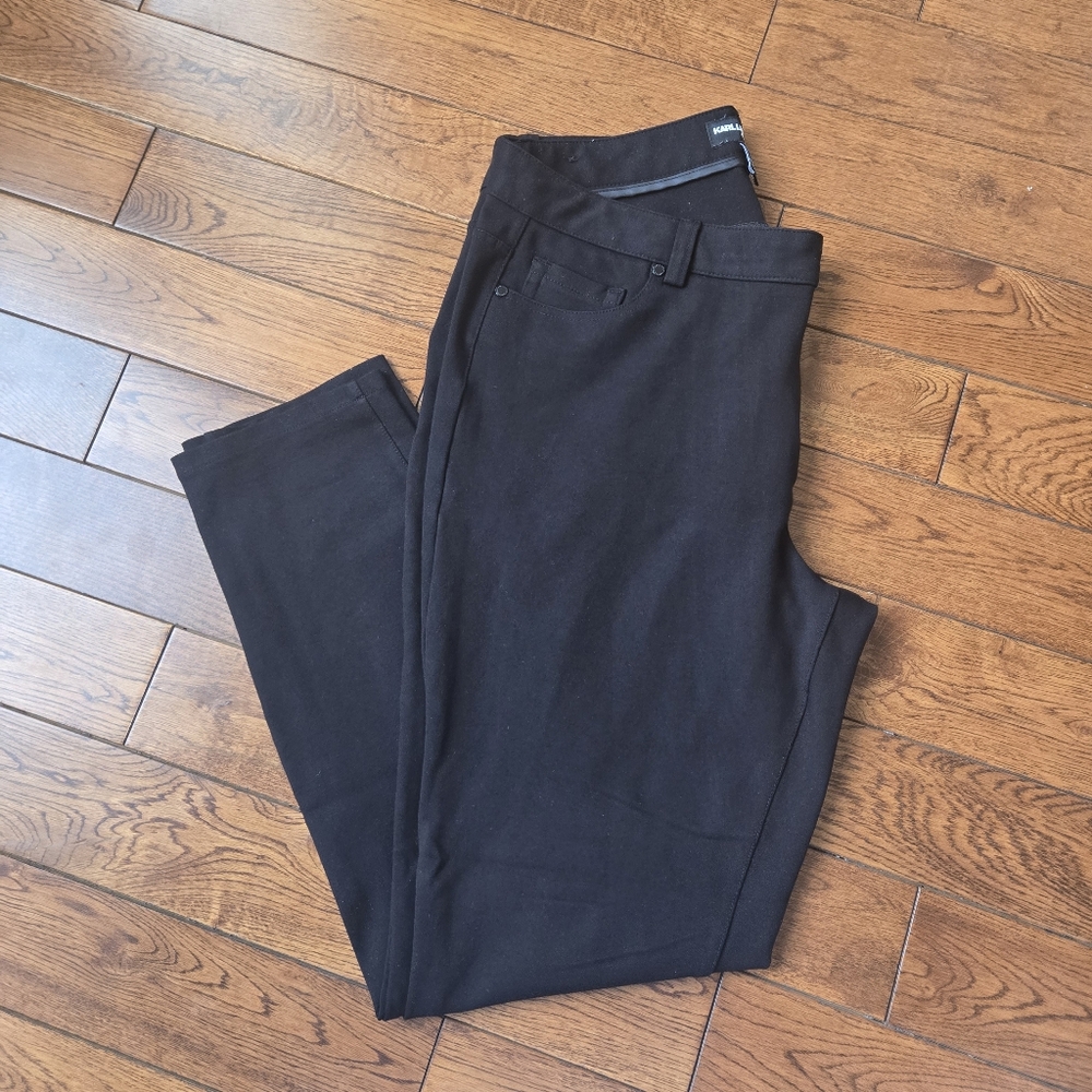 💫 5/$15: Karl Lagerfeld Black Leggings in Women's Size 12